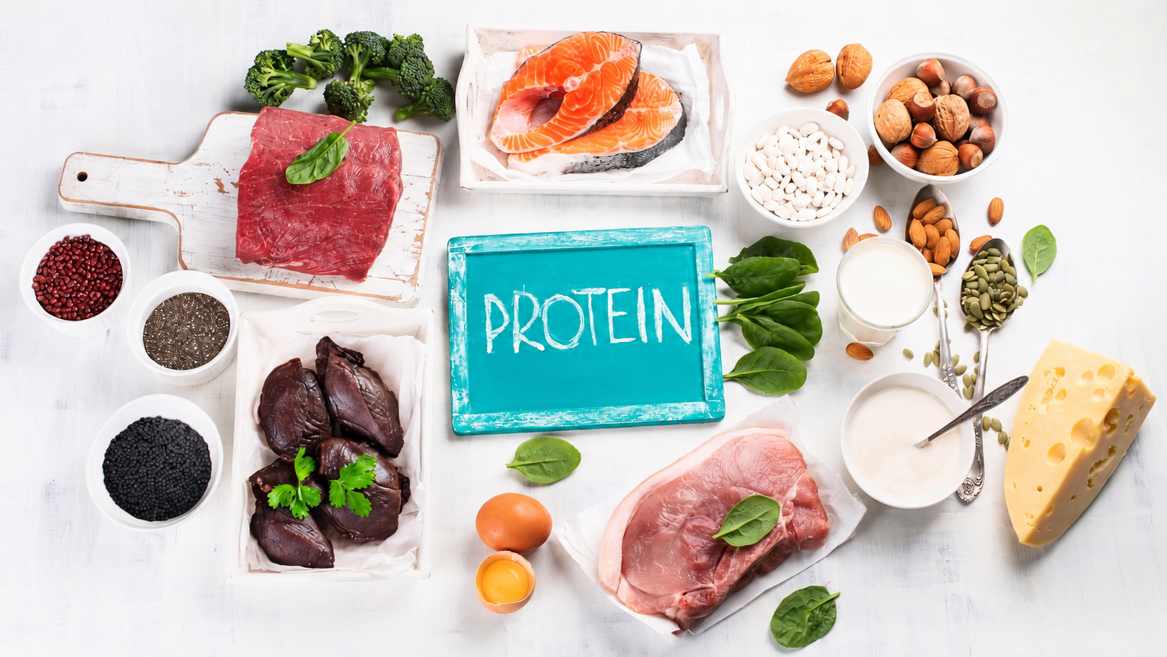 Nutrition-rich food on a table
